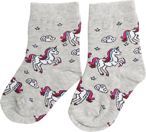 Носки детские INWIN р. 14–22, высокая посадка с дизайном единороги, Арт. FKSG-03-UN, 3пары