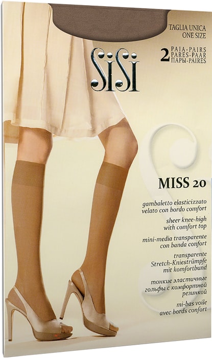 

Гольфы Sisi Miss 20 den Miele 2 пары