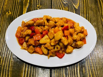 Свинина в кисло-сладком соусе