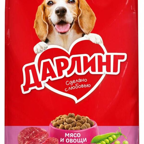 Сухой корм для собак Дарлинг мясо овощи