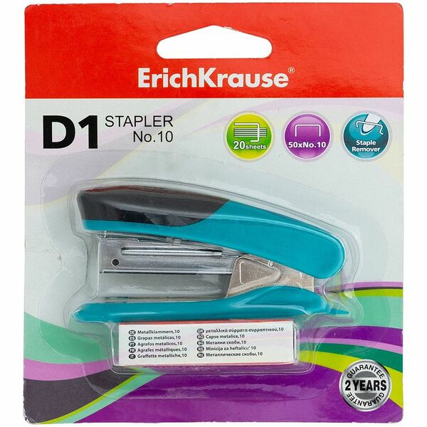 Степлер ErichKrause N10 со скобами