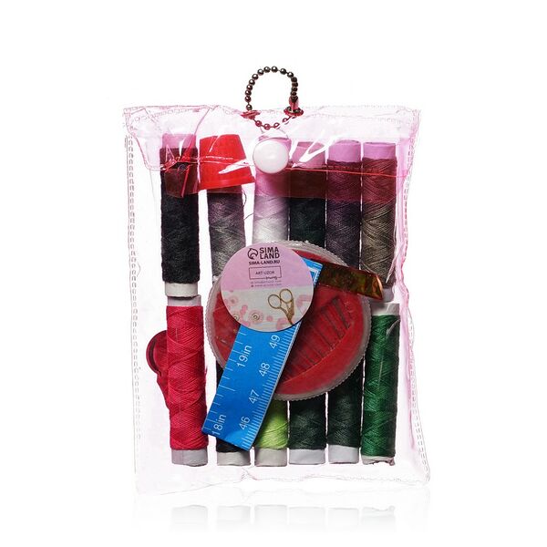 Набор для шитья Сима-Лэнд 26 предметов в чехле ПВХ , цвета Микс