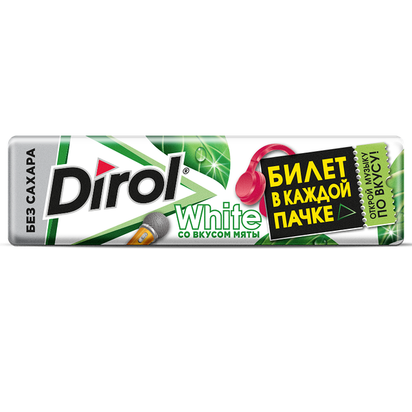 Жевательная резинка Dirol White со вкусом Мяты