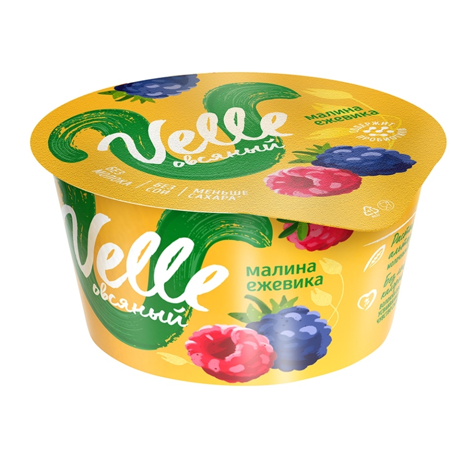 

Продукт овсяный Velle Малина-ежевика ферментированный