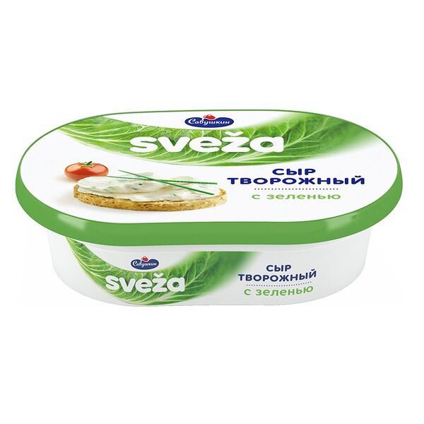 Сыр Творожный 60% с зеленью, 150г