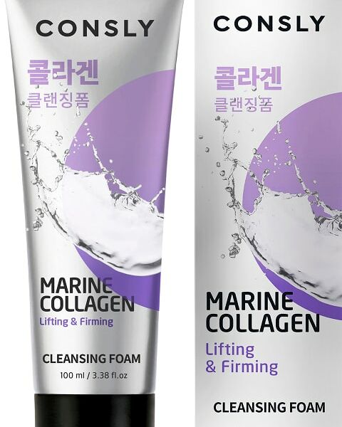 Пенка для умывания Consly укрепляющая с морским коллагеном 100мл