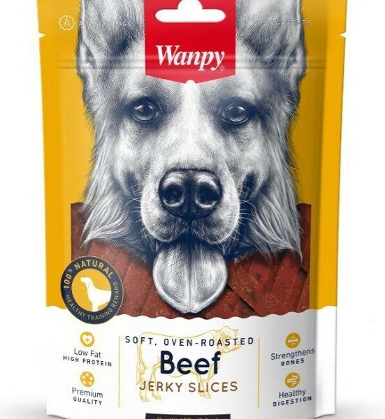 Жевательная соломка для собак Wanpy из вяленой говядины