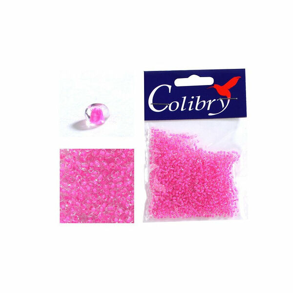 Бисер размер 10 розовый ТМ Colibry (Колибри)