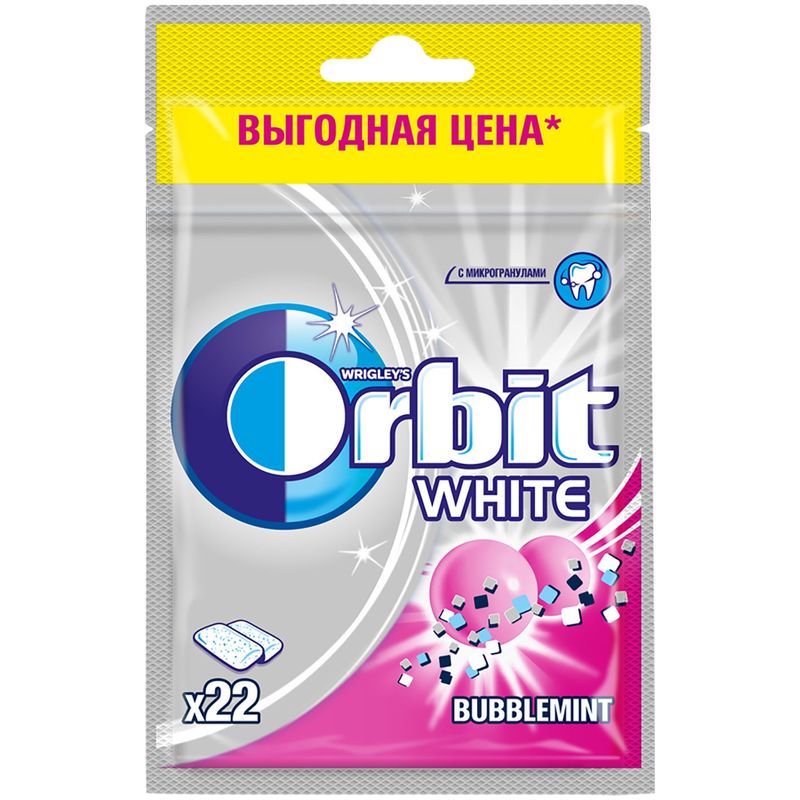 

Жевательная резинка Orbit White Bubblemint 30 г