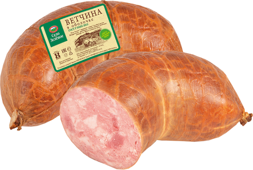 

Ветчина СЕЛО ЗЕЛЁНОЕ ГОСТ в оболочке, категория Б, весовая