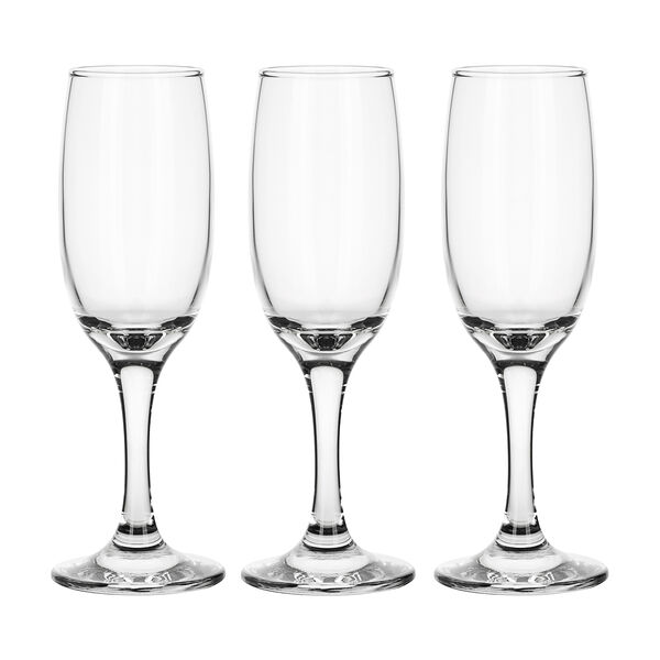 Pasabahce набор бокалов для шампанского 3шт 190мл бистро, стекло, арт 44419b