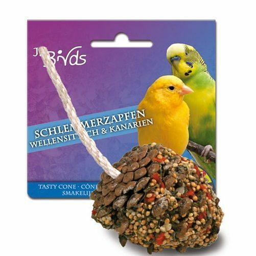 Лакомство для птиц JR FARM 08868 Лакомая шишка для волнистых попугаев и канареек 1шт