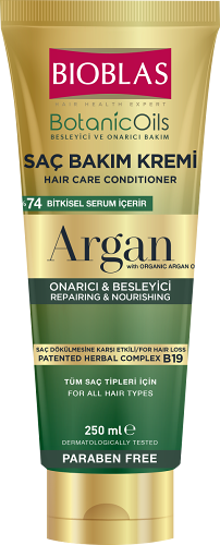 Кондиционер для волос Bioblas питательный, увлажняющий с аргановым маслом, 250 мл