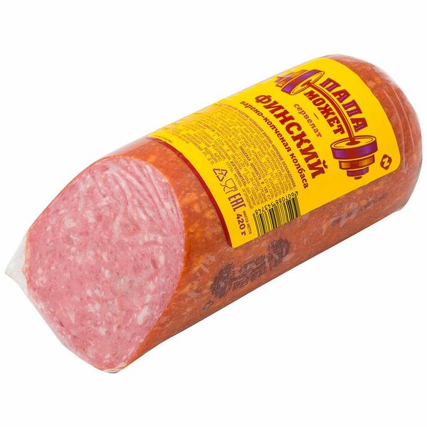 Сервелат варёно-копчёный Папа Может Финский, 420г