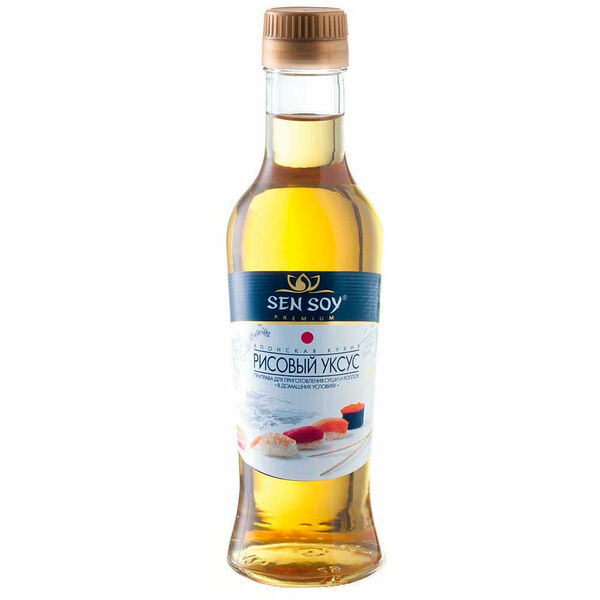 Уксус Sen Soy 250г рисовый белый ст/б