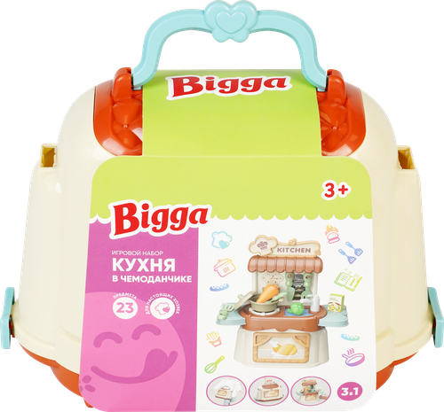 

Набор игровой BIGGA Кухня в чемоданчике, 23 предмета, Арт. 907998321