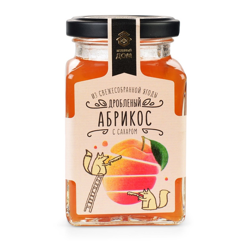 

Абрикос Медовый дом дробленый с сахаром, 290 г