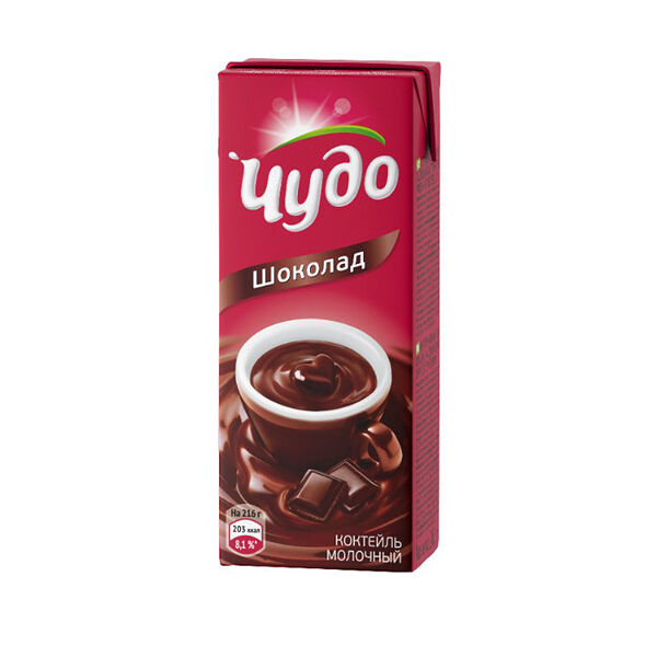 Напиток Молочный Чудо 3% Шоколад 0.2 л