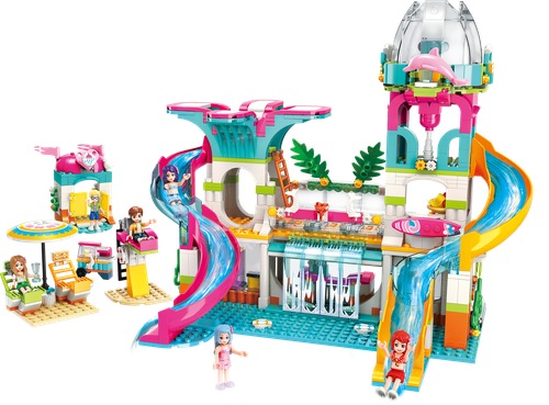 

Конструктор QMAN Аквапарк, 828 деталей