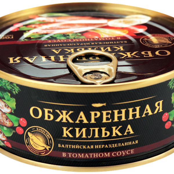 Килька Балтийская ЗА РОДИНУ неразделанная обжаренная в томатном соусе