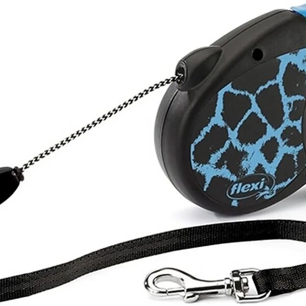 Поводок-рулетка Safari трос M 5m 20 kg blue Giraffe