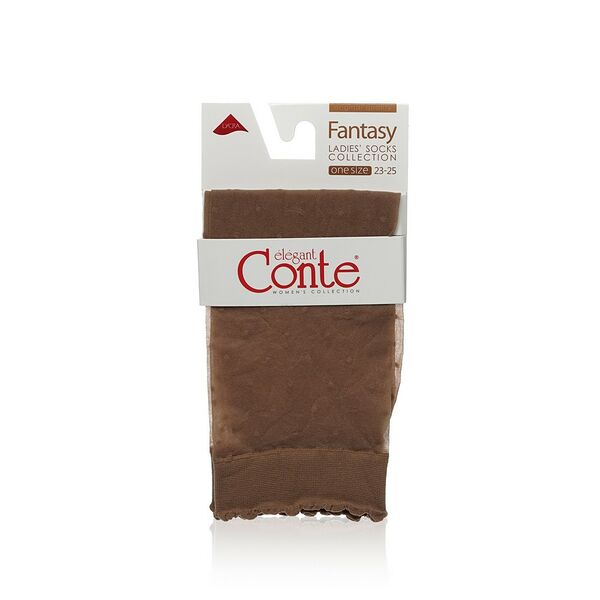 Женские капроновые носки Conte Fantasy , горох , Bronz , р.23-25