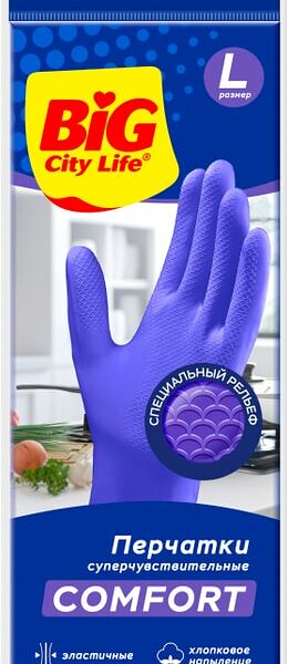 Перчатки Big City Life Суперчувствительные L 1 пара