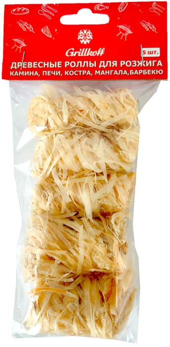 

Роллы для розжига древесные Grillkoff 5 шт.