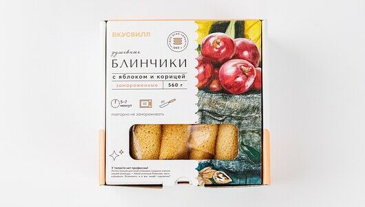 Блинчики с яблоком и корицей зам., 560г(Продукт замороженный)
