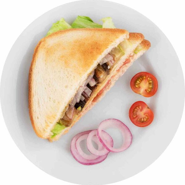 Сэндвич Глобус с рыбой и овощами