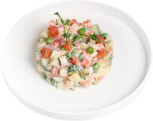 Салат с горбушей горячего копчения ЛЕНТА FRESH СП до 200г