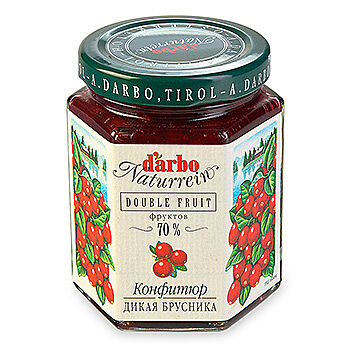 Конфитюр D'arbo Naturrein Double Fruit из брусники