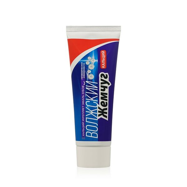 Зубная паста Волжский Жемчуг кальций 90 г