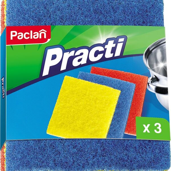 Губки для посуды Paclan Practi абразивные 3шт