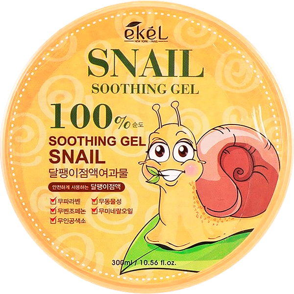 Гель Ekel Soothing Gel Snail успокаивающий с улиточным муцином 300 мл