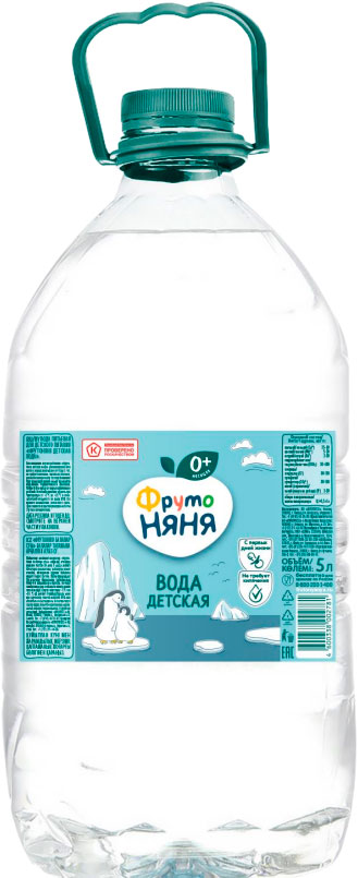 

Вода ФрутоНяня детская негазированная 5л
