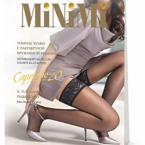 Чулки MINIMI Capriccio 20 Nero, р. 4