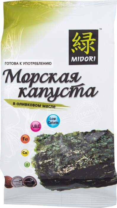 

Капуста морская Midori в оливковом масле 5 г