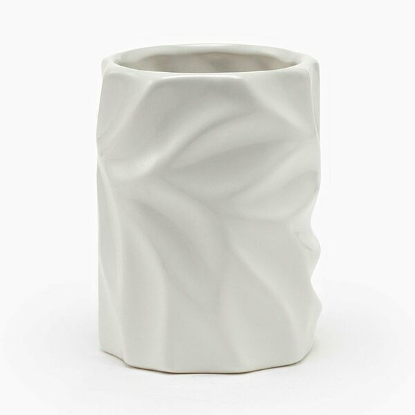 Стакан Vanstore Ripple, 6,5х11х6,5 см, белый