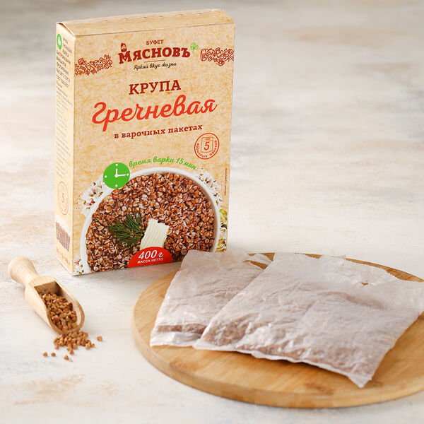 Крупа гречневая в варочных пакетах Мясновъ Буфет 400 г