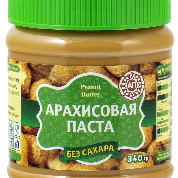 Паста арахисовая Азбука продуктов без сахара