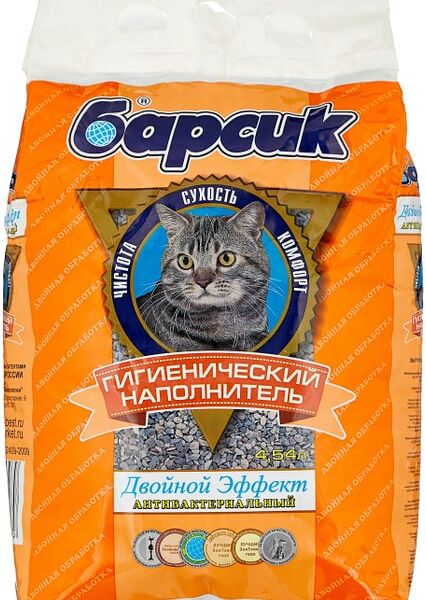 Наполнитель для кошачьего туалета Барсик Эффект 4.54л