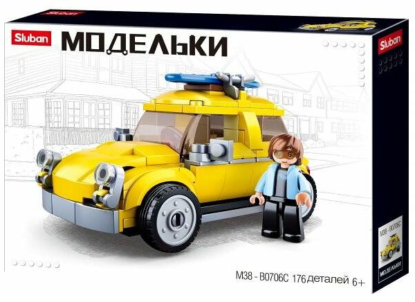 Конструктор Sluban Автомобиль, 176 деталей