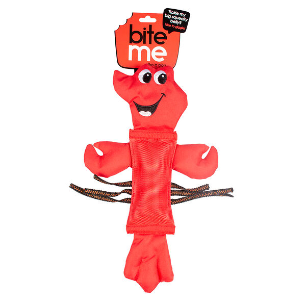 Игрушка для собак антивандальная DUVO+ Лобстер Лола, красная