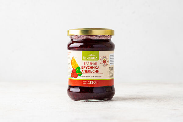 Варенье брусника - апельсин