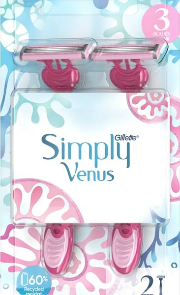 Бритва Gillette Simply Venus 3 Basic одноразовая женская 2шт