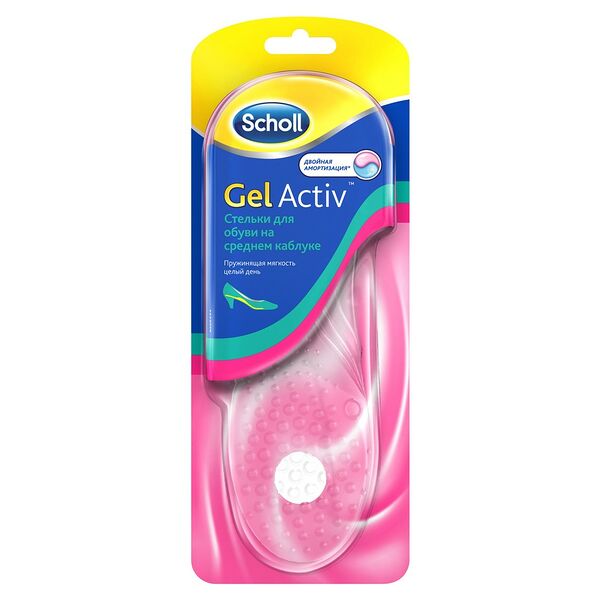 Scholl Gelactiv Стельки для обуви на среднем каблуке