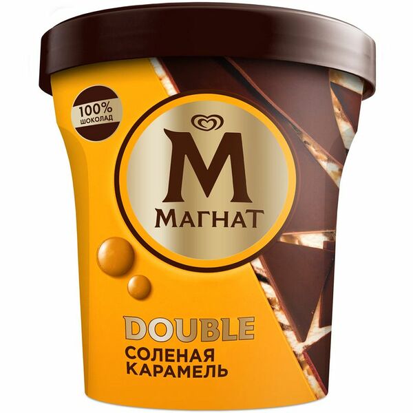 Мороженое Магнат Double Соленая карамель 10%, 310г