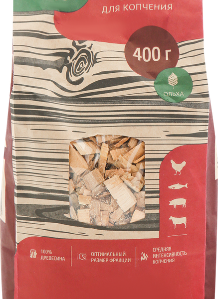 Щепа для копчения GIARDINO CLUB Ольха, Арт. 69630
