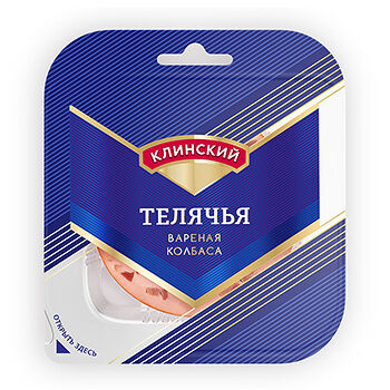 Колбаса вареная Телячья Клинский нарезка 190 г